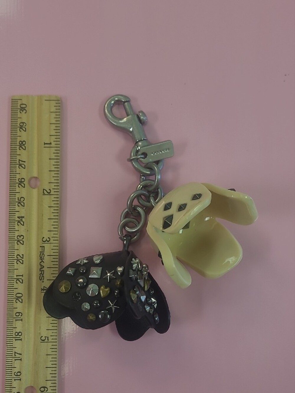 Coach Tea Rose Studded Charm - Picture 3 of 9